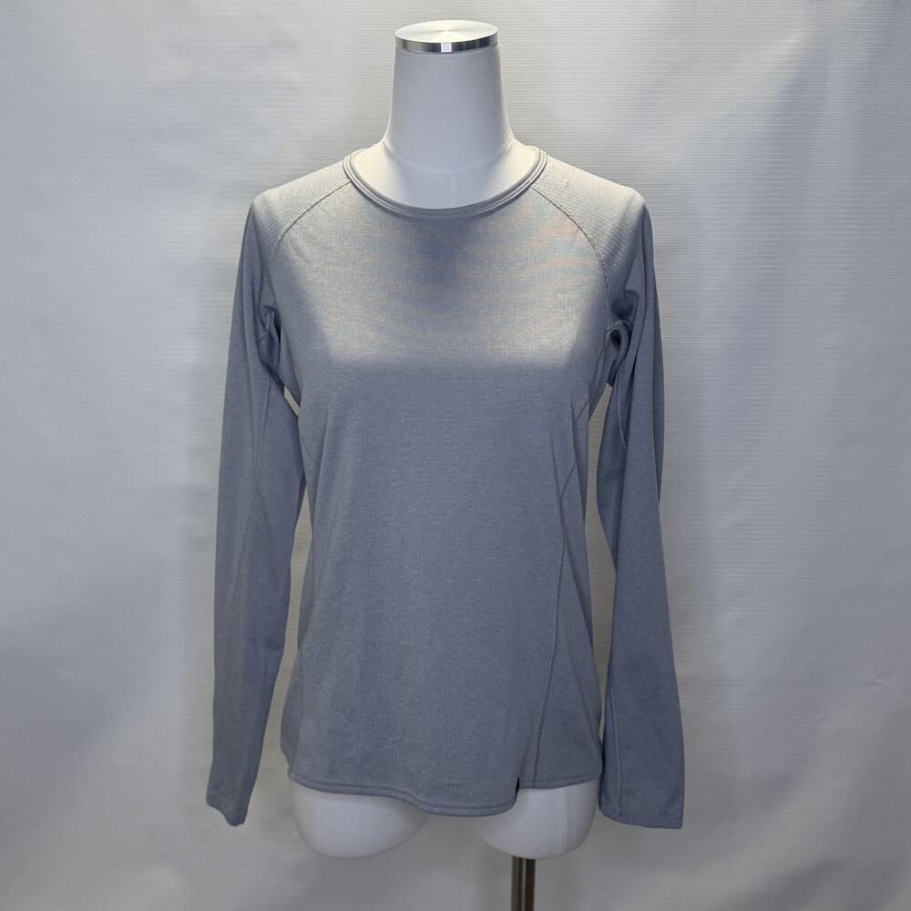 Patagonia Shirt Womens Medium Gray Capilene Midweight Baselayer Polartec Crew